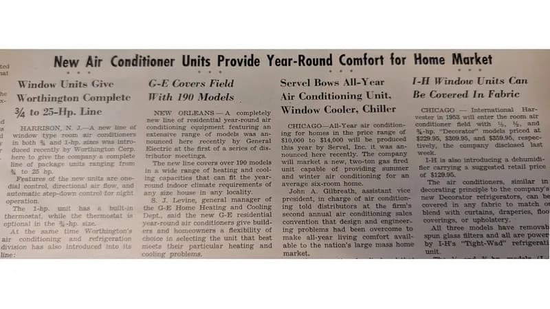 Из архивов ACHR NEWS: Бум кондиционеров в 1950-х годах