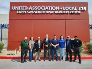 Местная организация United Association № 525 и её совместный комитет по обучению получили национальную аккредитацию программы HVACR