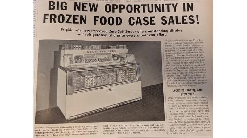 1953: Холодильное оборудование создало массовый маркетинг замороженных обедов