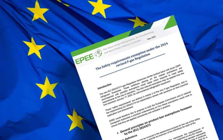 EPEE разъясняет исключения по безопасности фреонов